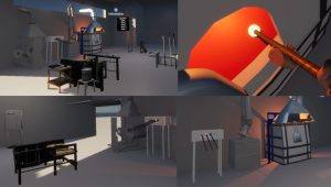 Glass Blowing Virtual Reality Workshop developed by Khora.