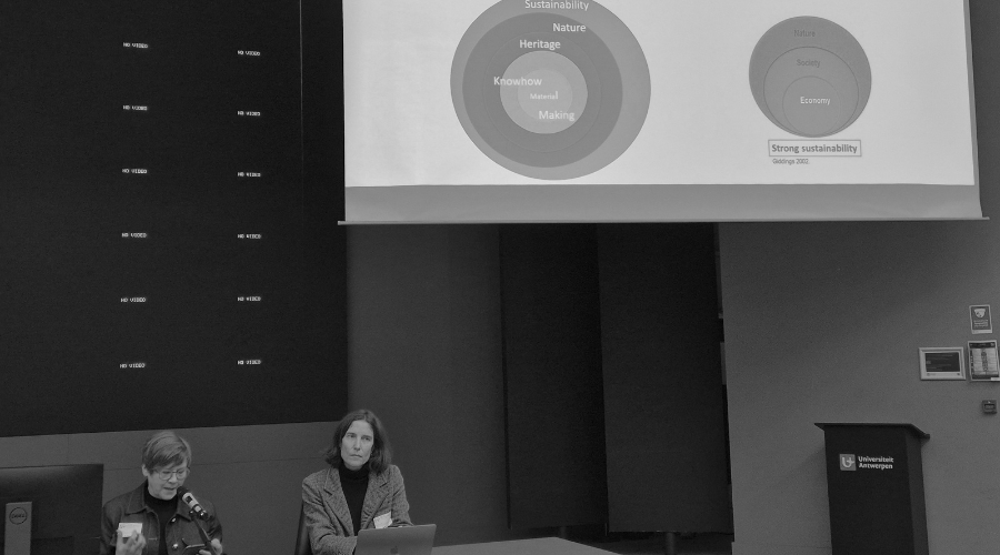 Riikka Räisänen, Professor of Craft Science and Craft Pedagogy, University of Helsinki and Francesca Cominelli, Associate Professor at the University of Paris 1 Panthéon-Sorbonne and Vice-Director of EIREST. ©Mad'in Europe